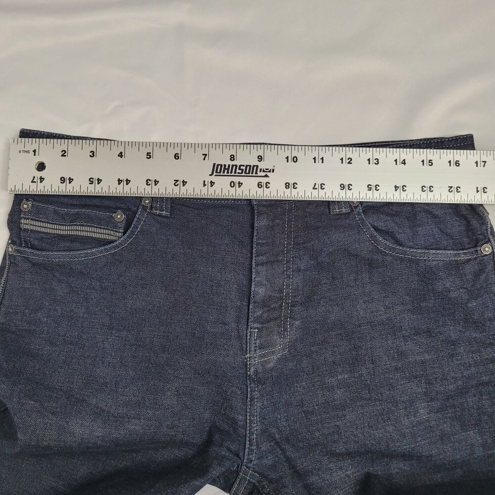 Prana Men's Slim Fit Dark Indigo Denim Jeans Size 33X30 - Picture 8 of 12